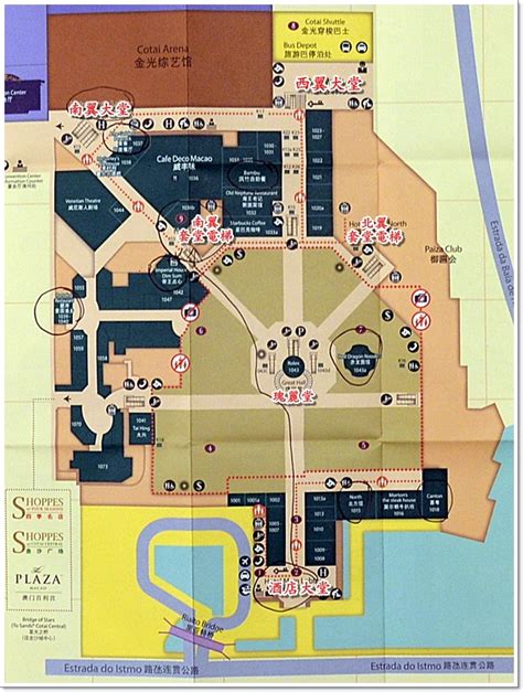 澳門威尼斯人平面圖